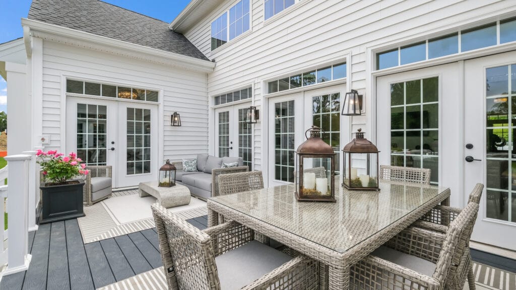 porch at Squire's Ridge model