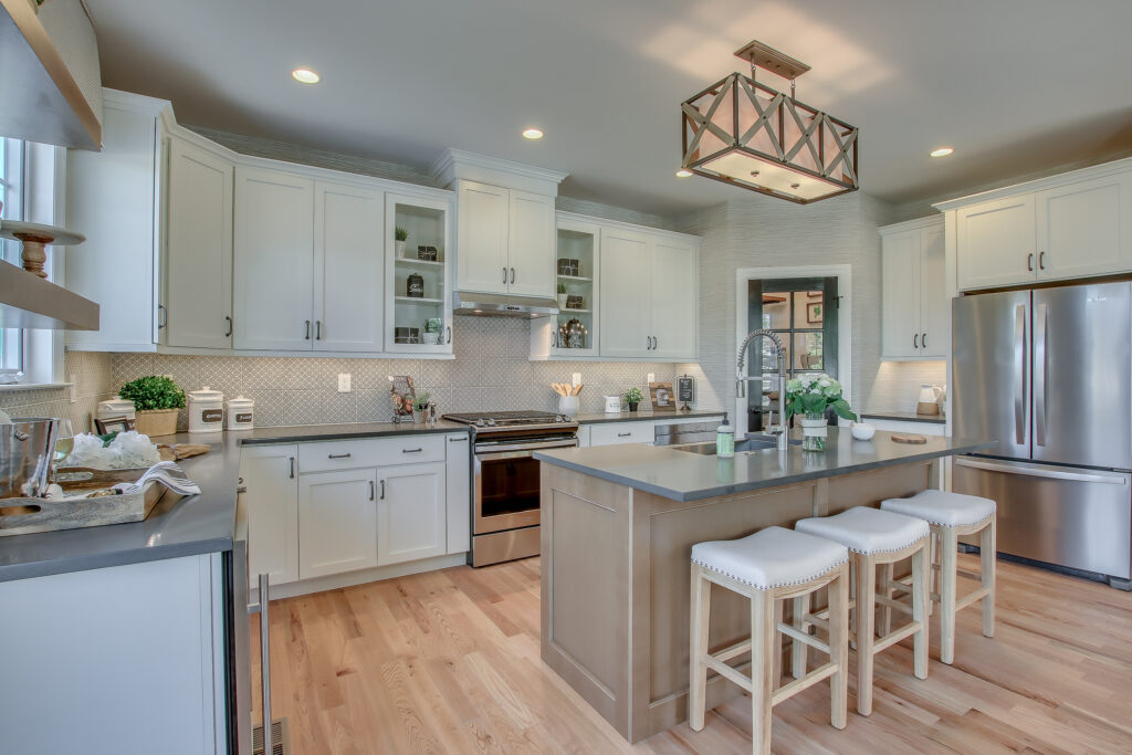 kitchen of a new fox lane home