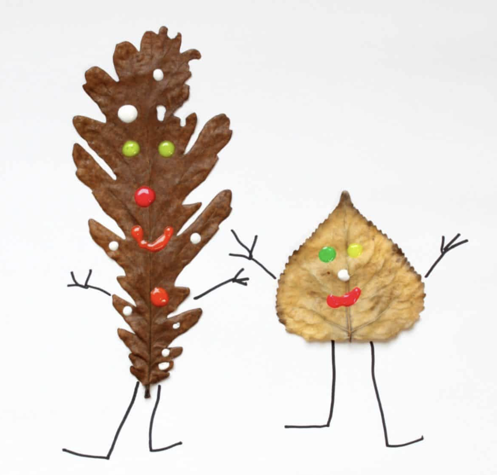 Leaf people easy fall craft for kids