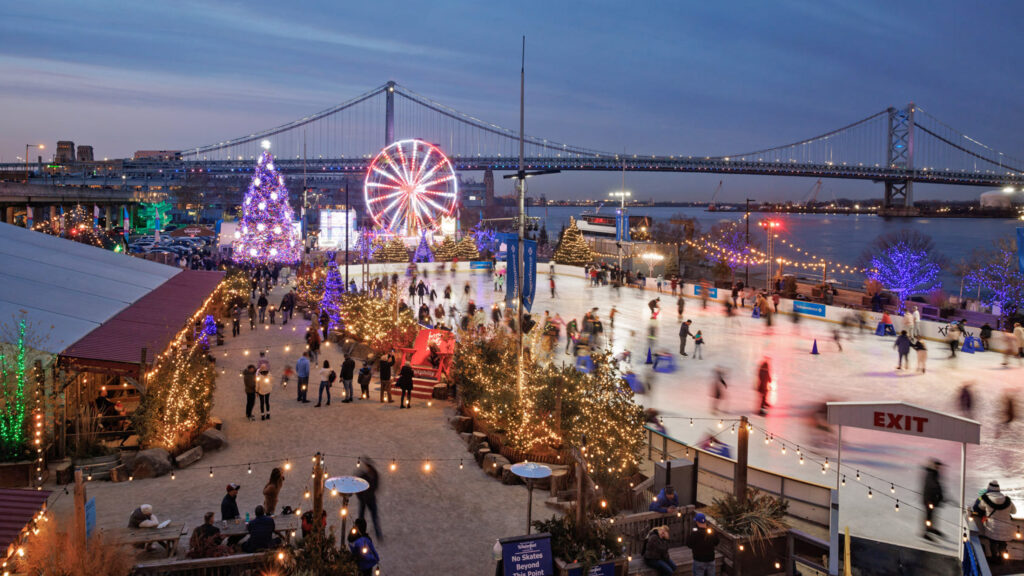 Ice Skating on the Plaza - by Whole Foods - The Bridge