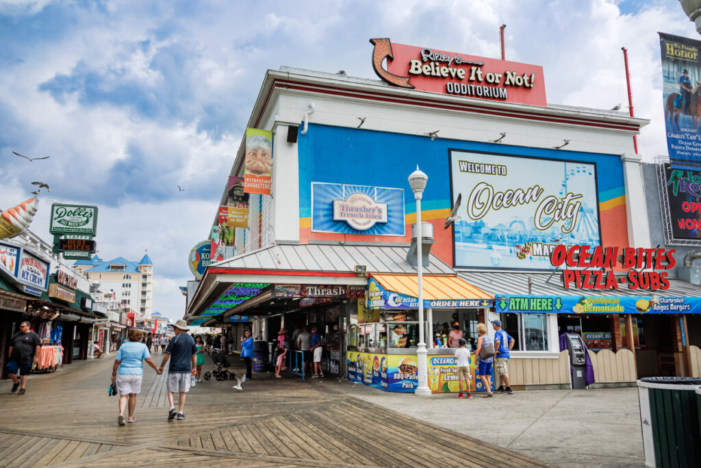 boardwalk at ocean city, maryland