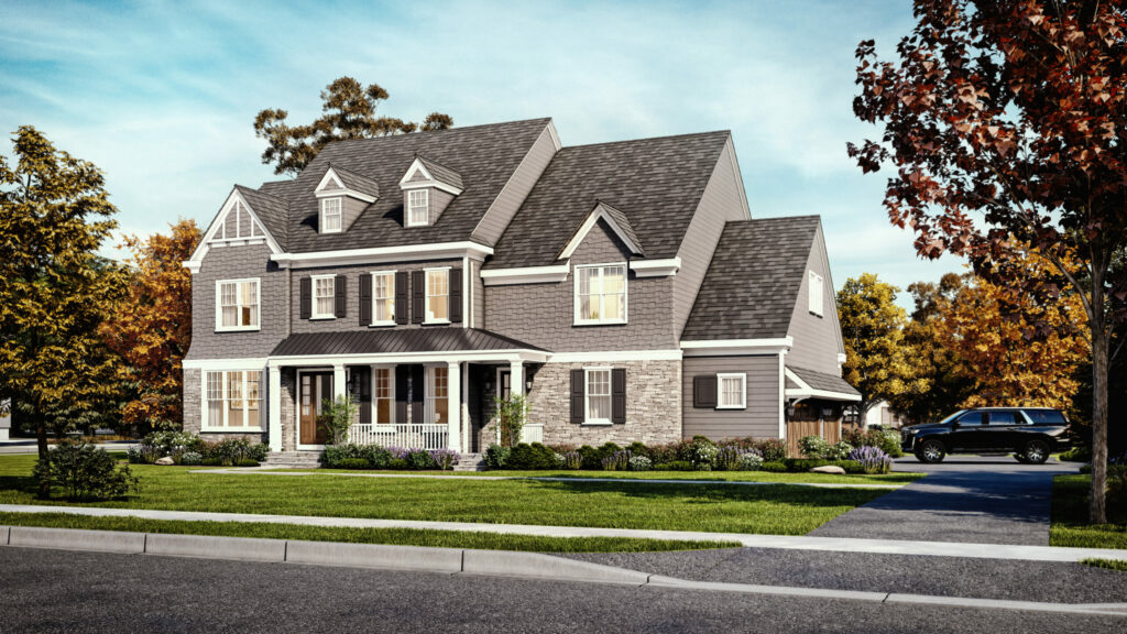 harrison floor plan exterior at North Wayne