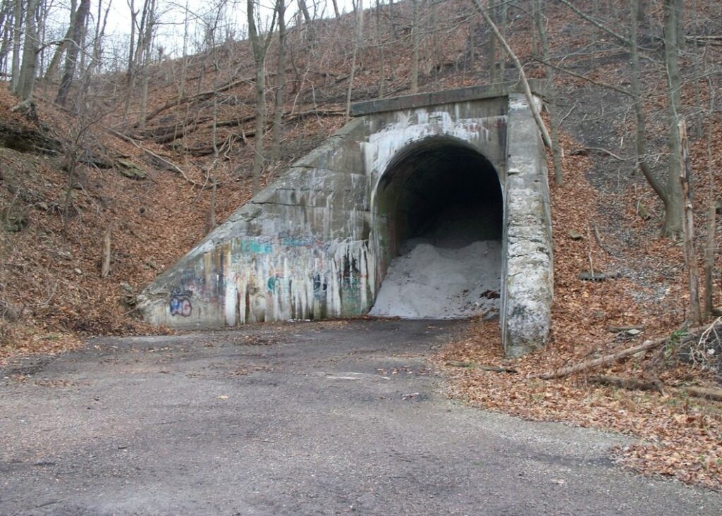 entrance to green man's tunnel