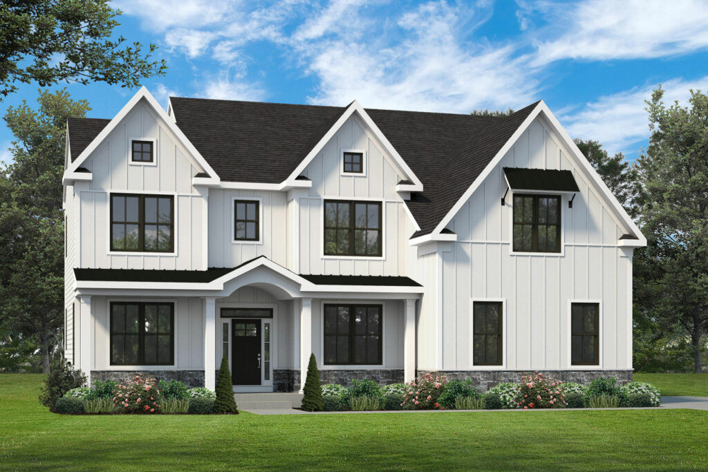 a new home exterior at creekside meadows near pittsburgh