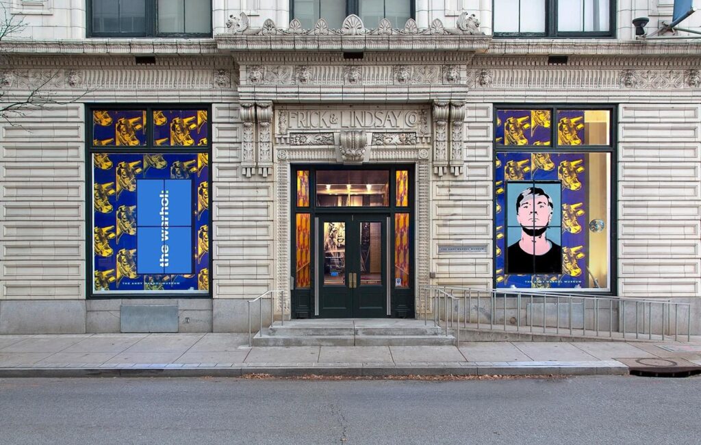 the exterior of the andy warhol museum in pittsburgh