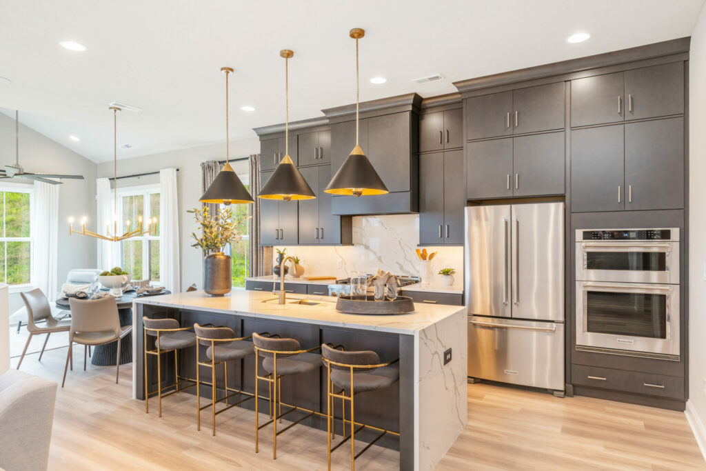kitchen interior of the kiawah model home at the landings by foxlane homes