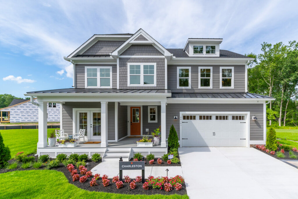 charleston model home exterior by foxlane homes