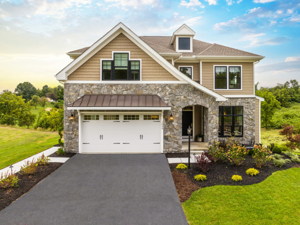 chestnut hill model home exterior by foxlane