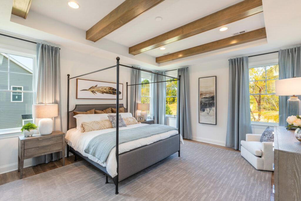 interior of a foxlane model home bedroom