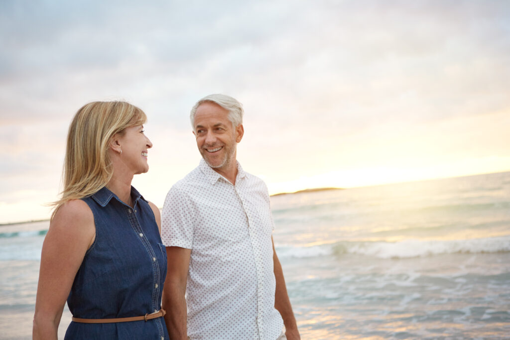 Shot of a mature couple enjoying a day at the beach