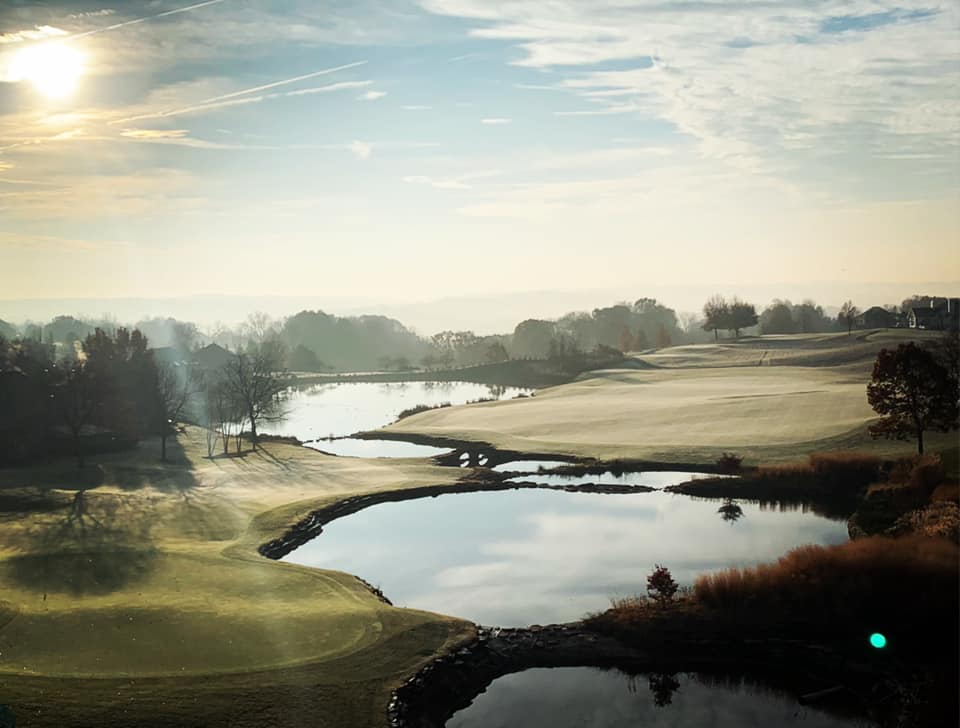 wide shot of the club at nevillewood golf course in pittsburgh